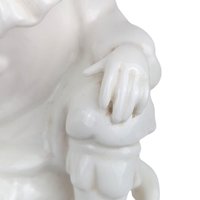 Vintage Pierrot Clown Music Box, White Ceramic Sad Clown Figurine, 1970s Rotating Musical Statue, Collectible Nursery Decor