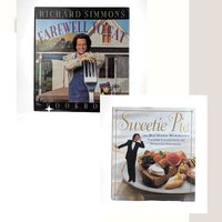 Vintage Richard Simmons Cookbook Pair: "Farewell to Fat" Plus "Sweetie Pie" 1990s Diet & Dessert Recipes, Retro Fitness Gift