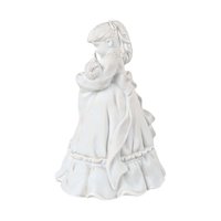 Vintage Dept 56 Christmas Presents Figurine Set, Boy with Train, Girl with Doll, Winter Silhouette, Holiday Decor, Christmas Gift