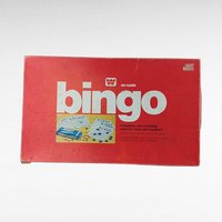 Vintage Whitman Bingo Game Set, 40-Card Family Game Night Box, Classic Group Activity Supplies, Paper Ephemera for Crafts, Game Room Decor