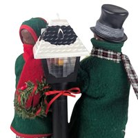 Vintage 1990 Holiday Creations Musical Carolers, Light Up Victorian Christmas Figurine, Animated Holiday Mantle Decor
