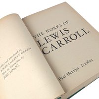 The Works of Lewis Carroll 1965 Hardcover Book, Complete Alice in Wonderland Anthology with Dust Jacket, Vintage Book Gift