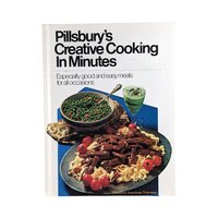 Vintage Pillsbury Cookbook and Entertainment Trio - 1970s Cookbooks, Creative Cooking, Bake-Off Recipes, Retro Kitchen Decor