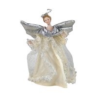 Vintage Angel Christmas Ornament Lot, Lace Angel Toppers, Enesco 2000 Angel, Shell Ornament, Holiday Decor, Angel Collector Gift