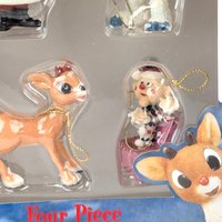 2000 Enesco Rudolph Ornament Set, Misfit Toys, 4 Piece, New in Package, Christmas Decor, Collectible Ornaments