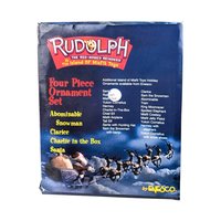 2000 Enesco Rudolph Ornament Set, Misfit Toys, 4 Piece, New in Package, Christmas Decor, Collectible Ornaments