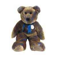Vintage Teddy Bear Lot, 1994 Mary Meyer Brown Plush & Ty Chubby III Beanie, Collectible Toys, Gift for Child, Nostalgic Decor