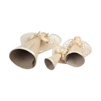 Corn Husk Angel Figurines | Set of 3 Praying Angels | Rustic Angel Decor | Handmade Angel Trio | Natural Fiber Art