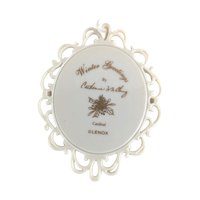 Vintage Lenox Winter Greetings Cardinal Ornament | Porcelain Christmas Ornament | Catherine McClung | Collectible Lenox