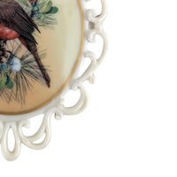 Vintage Lenox Winter Greetings Cardinal Ornament | Porcelain Christmas Ornament | Catherine McClung | Collectible Lenox
