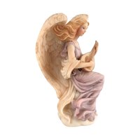 Vintage Roman Seraphim Classics Lydia "Winged Poet" Angel Figurine with Harp