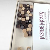 Vintage 1985 Inside Moves Board Game by Parker Brothers, Complete 80s Abstract Strategy Game, Two Player Logic and Tactics Game