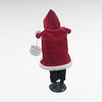 Vintage 1999 Byers' Choice Victorian Santa Figure with Staff, Father Christmas Caroler for Holiday Mantel Decor
