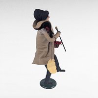 Vintage 1994 Byers' Choice Happy Scrooge Figure, A Christmas Carol Dickens Character for Holiday Decor