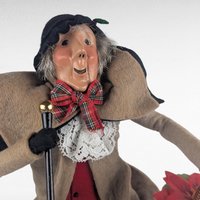 Vintage 1994 Byers' Choice Happy Scrooge Figure, A Christmas Carol Dickens Character for Holiday Decor