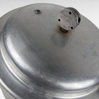 Vintage Mirro-Matic 4-Quart Pressure Cooker, Complete with Weight, Rack & Instructions, Mid-Century Aluminum Canner