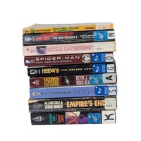 Vintage Sci Fi Fantasy Book Lot, Star Trek, Spider-Man, Hellboy, Ex Library Paperback Collection, 80s 90s Choose Your Own Adventure