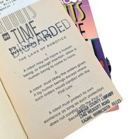 Isaac Asimov's Robots in Time Book Lot, William F Wu Sci Fi Series, Vintage 90s Paperback Set, Time Travel Robot Novels