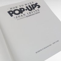 Vintage 1987 How to Make Pop-Ups Book by Joan Irvine, Kids Craft Guide with Barbara Reid Illustrations, DIY Paper Engineering