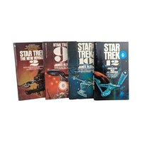 Vintage Star Trek Paperback Book Set, James Blish Star Trek 9 10 12, The New Voyages 2, Sci Fi Gift for Trekkie, Classic 70s TV Show Tie In
