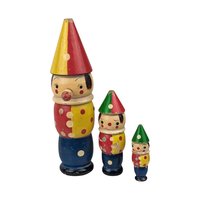 Vintage Fisher Price & Other Toys: Buzzy Bee, Humpty Dumpty, Chug Chug Train, Little Snoop Dog, Nesting Dolls - 6 Piece Collectible Set