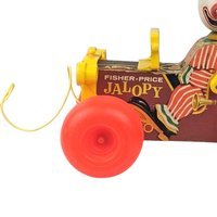 Vintage Fisher Price Jalopy Pull Toy | Classic Wooden Toy Car | Collectible Toy | 1960s Toy | Gift for Toddler