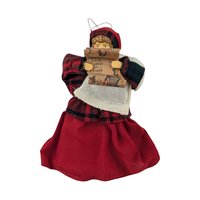 Vintage Christmas Ornament Lot: Doll Head Caroler, Angel, Dept. 56 Santa, Elf - Holiday Decor