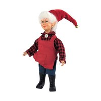 Vintage Christmas Ornament Lot: Doll Head Caroler, Angel, Dept. 56 Santa, Elf - Holiday Decor