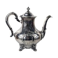 Vintage Reed & Barton Silver Plated Teapot, Hand Chased Regent Pattern, Elegant Tea Service, Collectible Silverware, Gift for Hostess