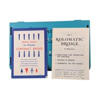 Vintage 1960s MB Chas Goren's Rolomatic Bridge Machine, Beginner Bridge Learning Tool, Classic Board Game, Gift for Bridge Enthusiasts
