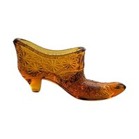 Vintage Shoe Figurine Lot, Glass Slippers, Fenton Cat Shoe, Daisy Button Shoe, Blue Ceramic Shoe, Collectible Shoes, Gift for Collector