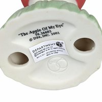 Dept. 56 Flowerpot Pair, "You're In My Heart" & "Apple Of My Eye", 2001 Figurines with Clay Pots, Vintage Home Decor, Gift for Gardeners