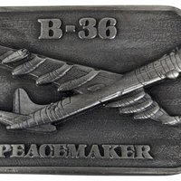 Vintage 1983 B-36 Peacemaker Belt Buckle | Military Collector Series | Aviation Memorabilia | Gift for Veteran