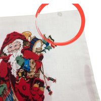 Vintage Father Christmas Legend of Santa Cloth Book, Handmade Holiday Decor, Christmas Story Book, Gift for Children