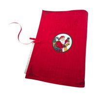 Vintage Father Christmas Legend of Santa Cloth Book, Handmade Holiday Decor, Christmas Story Book, Gift for Children
