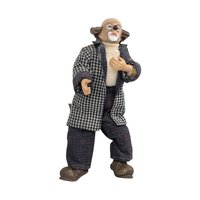 Vintage Posable Hobo Clown Doll, 10 Inch Plaid Jacket, Collectible Toy, Playful Decor, Nostalgic Gift