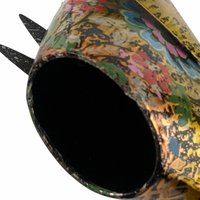 Vintage Floral Metal Rooster Figurine: Farmhouse Kitchen Decor