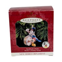 Vintage Hallmark Ornament Lot - 90s Keepsake Ornaments with Boxes - Mickey, Elves, Santa, & More