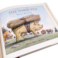 2001 The Three Pigs by David Wiesner, Caldecott Medal Winner, Hardcover Children's Book, Vintage Storybook Gift