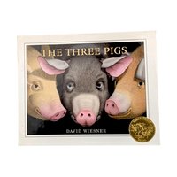 2001 The Three Pigs by David Wiesner, Caldecott Medal Winner, Hardcover Children's Book, Vintage Storybook Gift