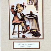 Vintage Hummel Prints Set, 1981 Framed Hummel Art, Honey Lovers, Mother's Helper, Little Bookkeeper, Collectible Hummel