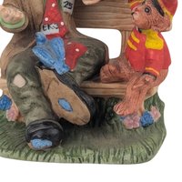 Vintage Flambro 3" Emmett Kelly Jr. Feeding Birds Figurine, Ceramic Clown, Collectible Figurine, Gift for Bird Lover, Circus Decor