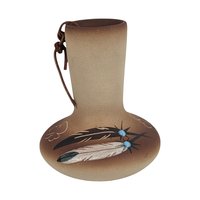 Vintage Betty Selby Feather Pottery Vase and Wedding Vase Set, Signed Ceramic Vase, Southwestern Decor, Gift for Her, Home Decor