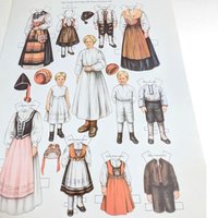 Vintage 1981 More Lettie Lane Paper Dolls by Sheila Young, Complete Set, Full Color Reproductions, Antique Paper Dolls