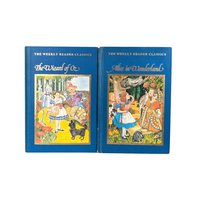 1983 Weekly Reader Classics Alice in Wonderland & Wizard of Oz Hardcover Books, Vintage Children's Literature, Illustrated Books