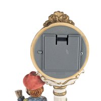Vintage Crosa Quartz Clock, Hobo and Dog Figurine, Table Clock, Collectible Clock, Whimsical Decor, Unique Gift, Home Decor