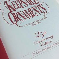 Hallmark Keepsake Ornaments Collector's Guide 1994-1998 Hardcover Book | 25th Anniversary Edition by Clara Johnson Scroggins