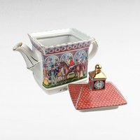 Vintage Sadler Teapot, A Day at the Races English China, Collectible Equestrian Novelty Teapot, Horse Racing Gift, Made in England