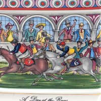 Vintage Sadler Teapot, A Day at the Races English China, Collectible Equestrian Novelty Teapot, Horse Racing Gift, Made in England