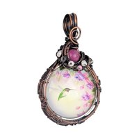 Handmade Copper Wire Wrapped Hummingbird Pendant | Unique Artisan Jewelry | Nature-Inspired Necklace | Bohemian Style Gift for Bird Lovers